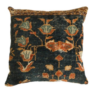 Antique Ziegler Mahal Rug Fragment Pillow For Sale