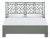 Chippendale Standard Bed California King - Evergreen For Sale