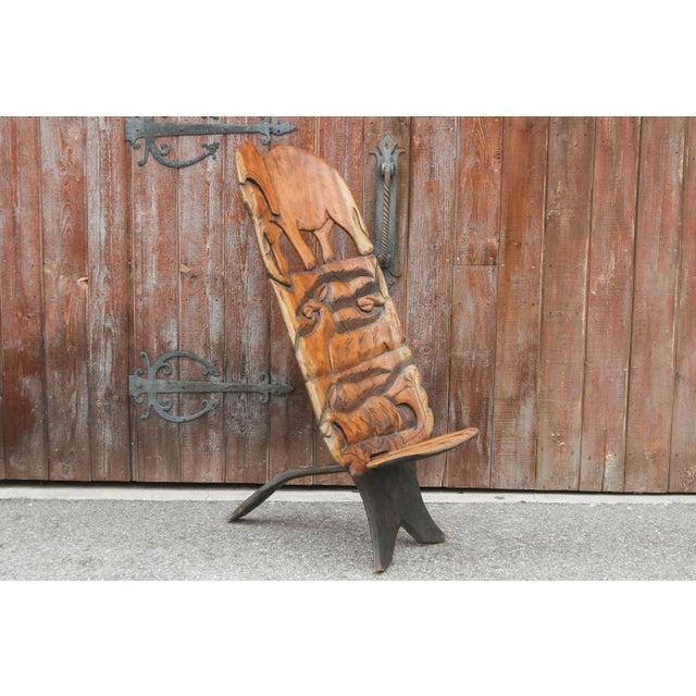 Late 20th Century African Tribal Elephant Chair For Sale - Image 9 of 13