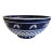 Vintage Asian Style Blue & White Decorative Bowl For Sale