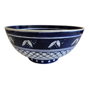 Vintage Asian Style Blue & White Decorative Bowl