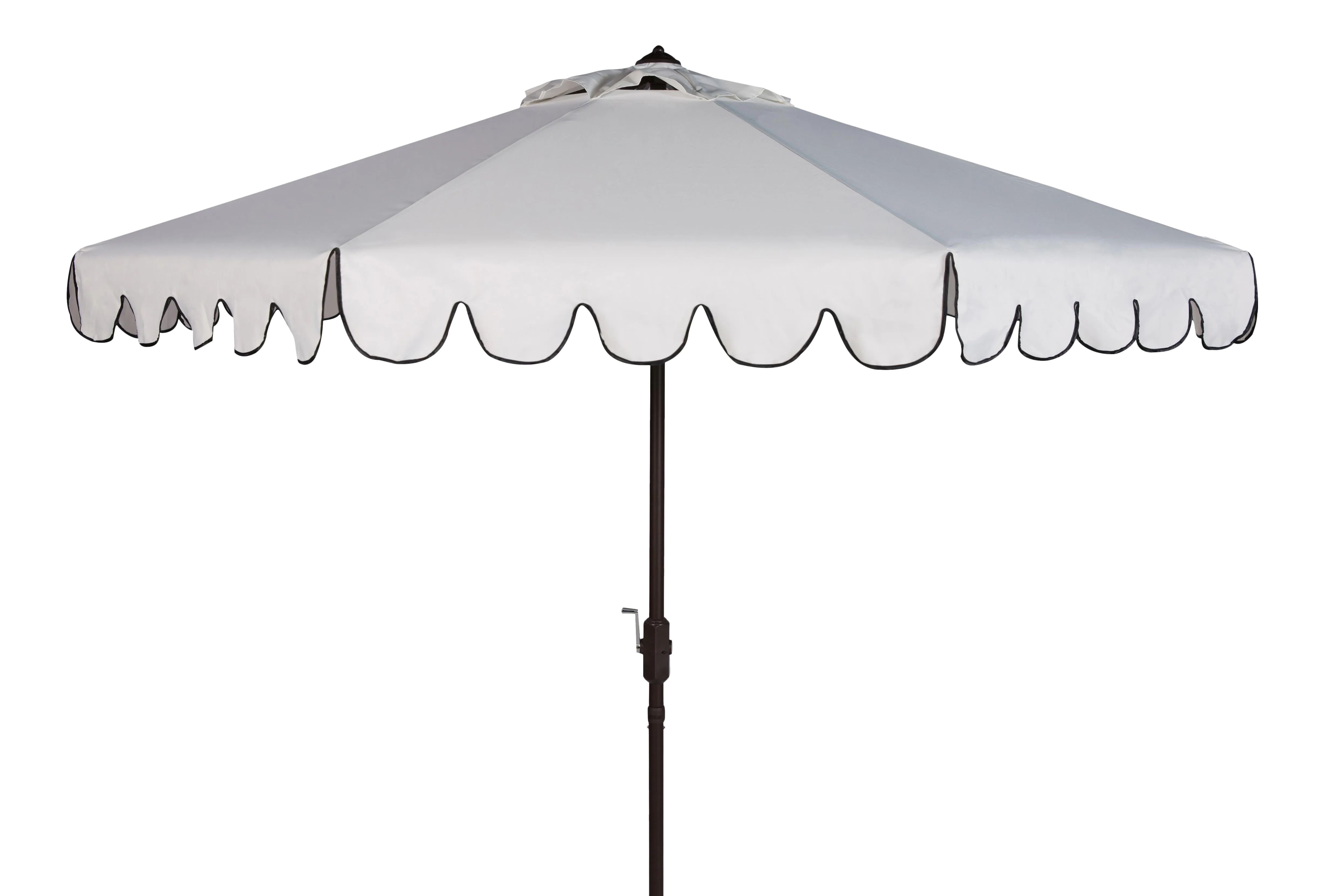 9 ft sunbrella patio umbrella Ulax Furniture 9Ft Outdoor Sunbrella Tiltable Round Market Umbrella with  Aluminum Pole and Crank (Seville Seaside)