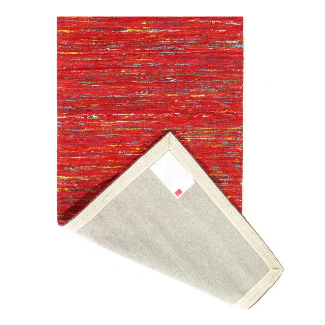 Modern Pasargad DC Sari-Silk Modern Runner Rug For Sale - Image 3 of 4