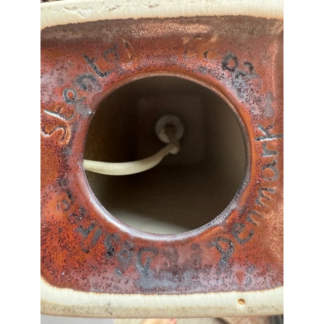 Mid-Century Modern Mid-Century Modern Danish Ceramic Table Lamp by Désirée Stentøj, 1970s For Sale - Image 3 of 10