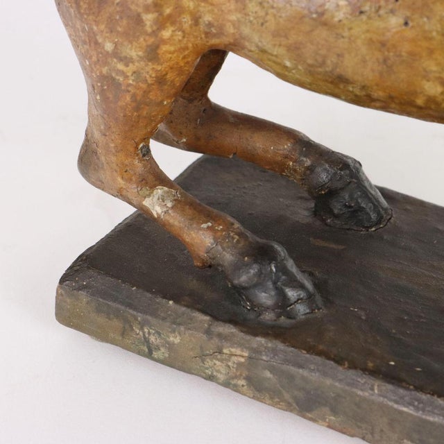 Vintage Horse in Papier-Mâché For Sale - Image 5 of 9