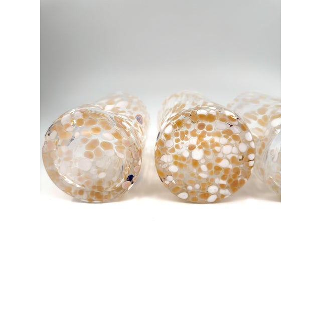 2020s Hand Blown Alessandro Coppola Murano Art Glass Tumblers Handcrafted in Italy - Set of 4 For Sale - Image 5 of 11
