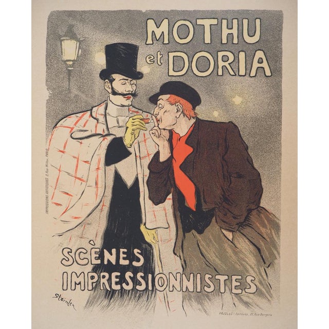 Théophile Alexandre Steinlen, Impressionist Scenes, Original Lithograph, 1895 For Sale - Image 8 of 8