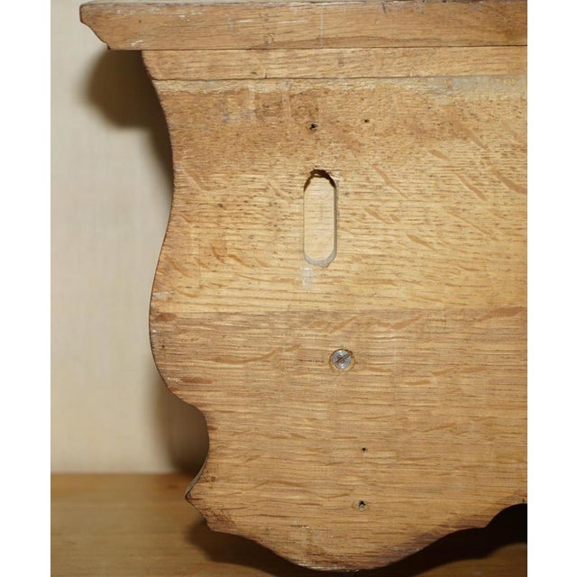 Dutch Oak Wall Rack with Bronze Hooks For Sale - Image 15 of 16