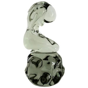 Murano Glass Sculpture of Bowed Woman by Pino Signoretto, Italy, 1980s
