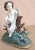 Figurative Antique Painted Cast Iron Cherub With Flowers For Sale - Image 3 of 6
