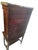 Vintage Federal Style Mahogany Lighted Vitrine Curio Cabinet For Sale - Image 9 of 11