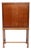 Swedish Modern Bar Cabinet in Mahogany and Root Veneer, 1940s For Sale