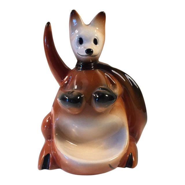 Vintage Boxing Kangaroo Ceramic Watch Caddy/Valet Chairish