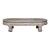 Teak Wood Vintage Whitewash Low Coffee table with Oval Top and Carved Legs For Sale