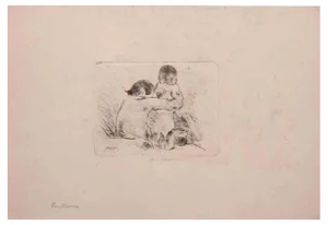 Mino Maccari, The Dressing, Etching, 1925