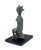African Superb Benin Bronze of a Seated Female Nigeria African 6.5" H on Stand For Sale - Image 3 of 6