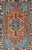Antique Persian Karadjeh Rug With Tribal Medallion in Rust Red and Bright Blue 3'10"x5'7" For Sale - Image 4 of 7