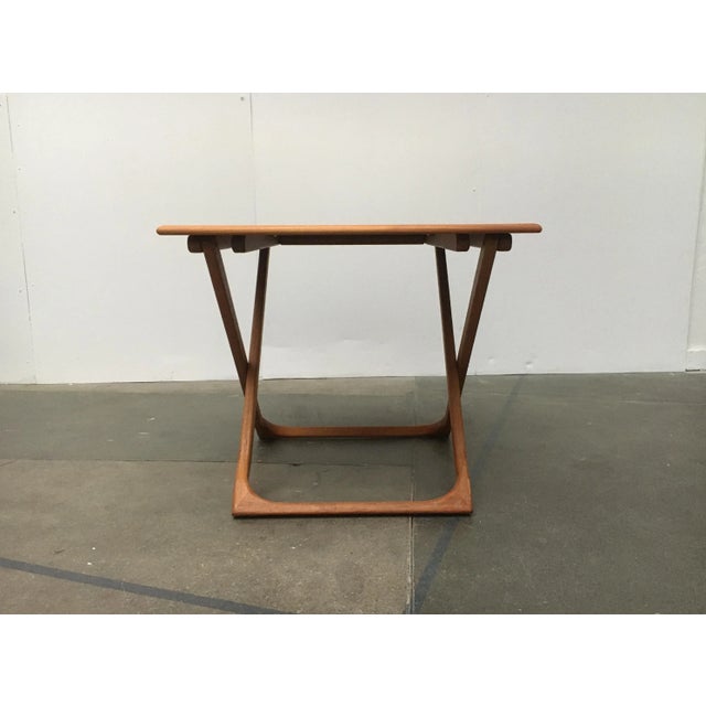 Mid-Century Danish Teak Folding Table from Juul Kristensen For Sale - Image 10 of 18