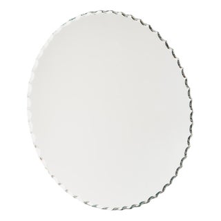 Vintage Round Wall Mirror, 1970s For Sale