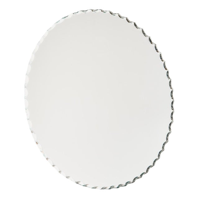 Vintage Round Wall Mirror, 1970s For Sale