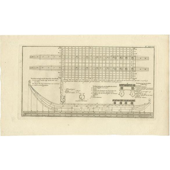 Early 19th Century Antique Plan of Britannia Cross Section attributed to Cook, 1803 For Sale - Image 5 of 5