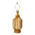 Mid 20th Century Mid Century Modern Burnt Bamboo Table Lamp Bentwood Statement Lamp For Sale