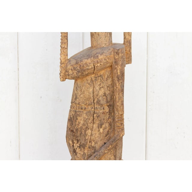 19th Century Primitive Tall African Statue For Sale - Image 10 of 11