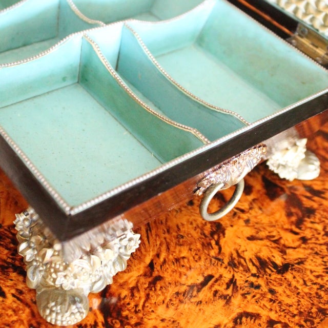 English Regency Period Brass Inlaid Rosewood Box For Sale - Image 9 of 18