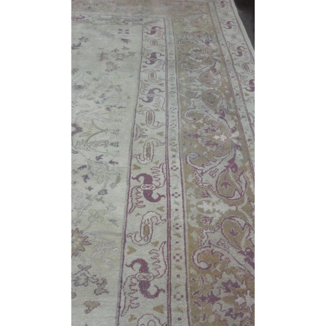 Antique Amritsar Agra Rug For Sale - Image 9 of 10