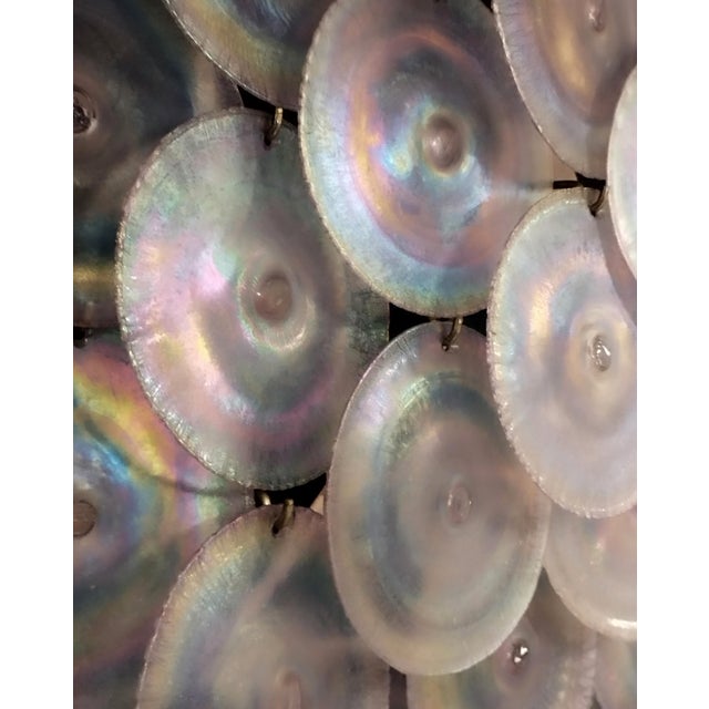 Glass Iridescent Murano Glass Wall Lamp from Mazzega, 1970s For Sale - Image 7 of 11