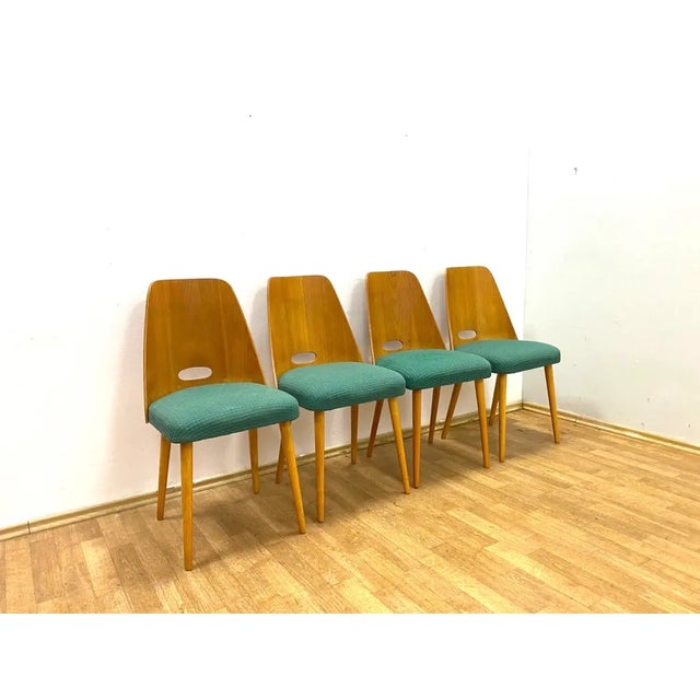 Brussels Style Chairs, Czechoslovakia, 1964, Set of 4 For Sale - Image 9 of 11