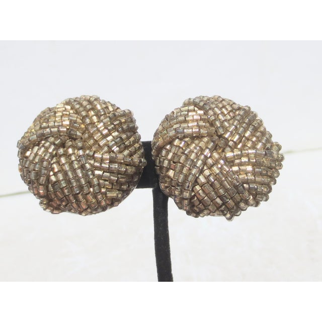 1980s Bugle Beads Earrings by Maria Calderara For Sale - Image 5 of 6