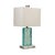 Glass Azure Aqua Accent Lamp For Sale - Image 7 of 9