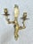 Pair of Louis XV Rococo Style Gilded Candle Sconces For Sale - Image 9 of 9