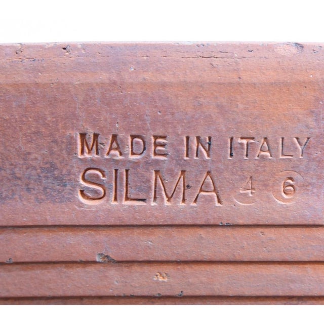 1960s 1960s Mid Century Modern Planter Terra Cotta Silma Italy Pottery Vintage Round 18" For Sale - Image 5 of 12