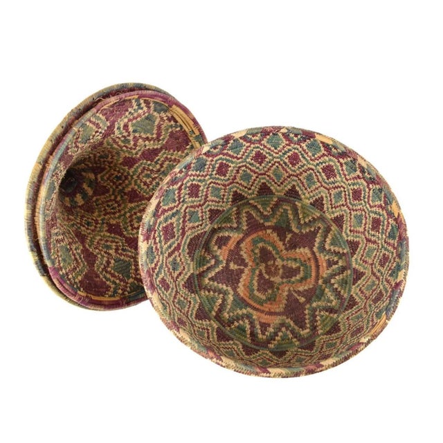 Early 20th Century Early 20th Century Antique Botswana Lidded Basket Sidley Collection For Sale - Image 5 of 7