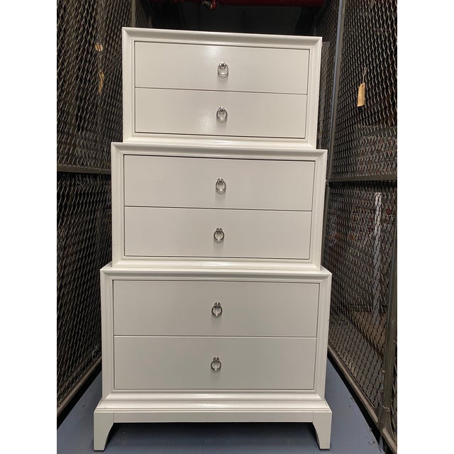 Ethan Allen Flynn Triple Tier Highboy Chest Dresser Chairish