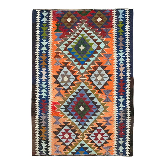 Galerie Shabab Collection Mid-20th Century Persian Flatweave Kilim Rug For Sale