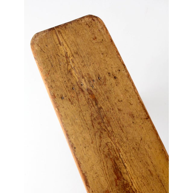 Antique Primitive Farmhouse Bench For Sale - Image 6 of 18