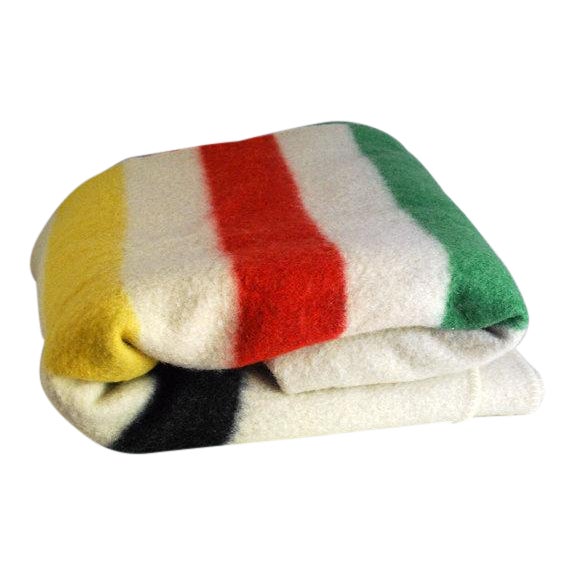 1940s Striped Wool Camp Blanket Chairish