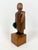 Swedish Wooden Hand Carved Man with Hat Sculpture with Money Box, 1910s, in Very Good conditions. Designed 1890 to 1919