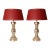 Vintage Table Lamps French Country Lamps Faux Mercury Silver Glass Modern - A Pair For Sale