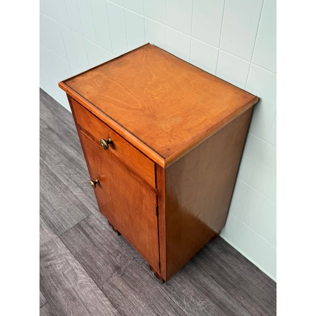 Vintage Italian Wooden Nightstand, 1930s For Sale - Image 4 of 10