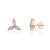 VR Jewels 14k Yellow Gold 1ct Marquise Diamond Trio Flower Modern Stud Earrings- A Pair For Sale - Image 4 of 15
