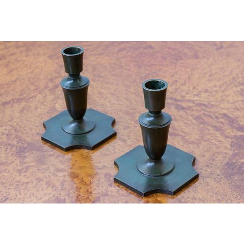 Model 55 Candlesticks from GAB, 1930s, Set of 2 For Sale - Image 10 of 10