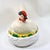Farmhouse Large 19th Century Staffordshire Bisque Hen on Nest For Sale - Image 3 of 15