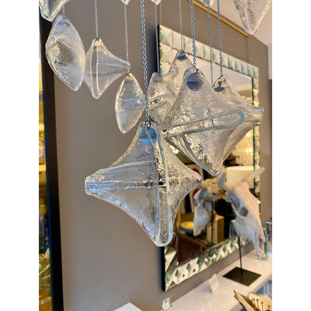 1960s Italian Spiral Chandelier in Murano Glass, 1960 For Sale - Image 5 of 14