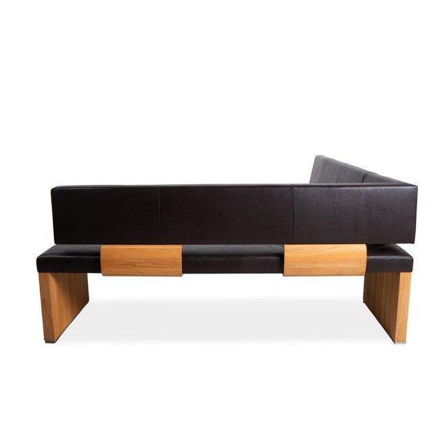 Brown Leather Bench from Venjakob For Sale - Image 10 of 12