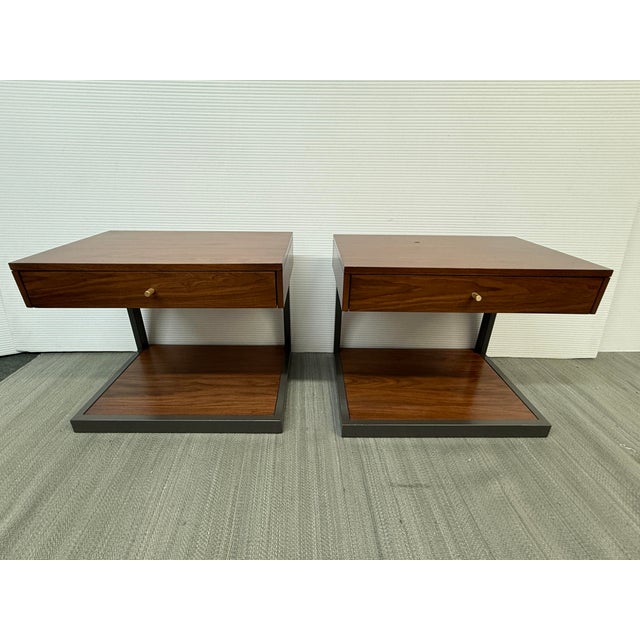 Design Plus Gallery presents a Pair of Blair Nightstands by William Eastburn Design for Crate & Barrel. These cleverly...
