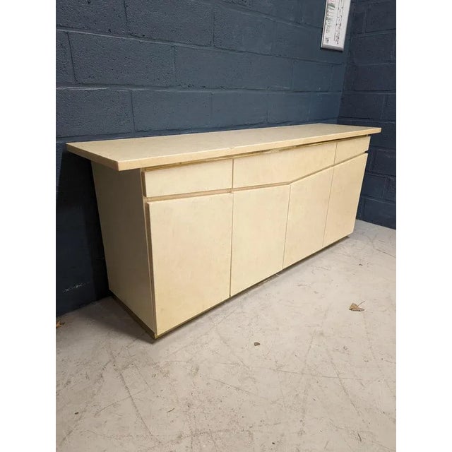 White Lacquered Buffet by Eric Maville, in Very Good conditions.